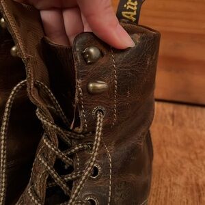 Mens Dr Martens Niel Brown Leather Casual Comfort Bouncing Boots Size 9